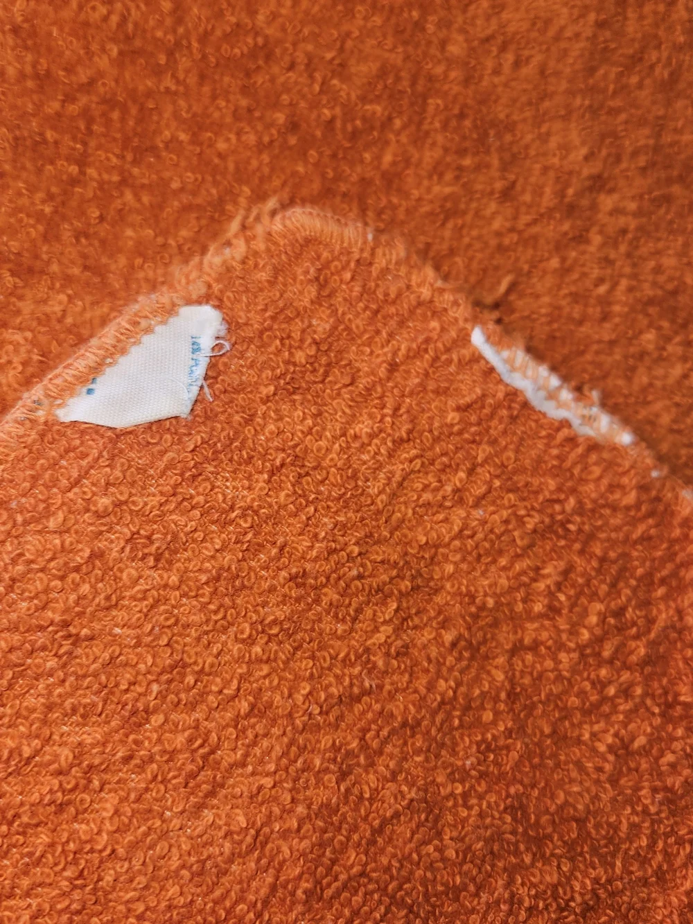 Vintage 1970's Burnt Orange CANNON MONTICELLO HandTowel and Washcloth Set.